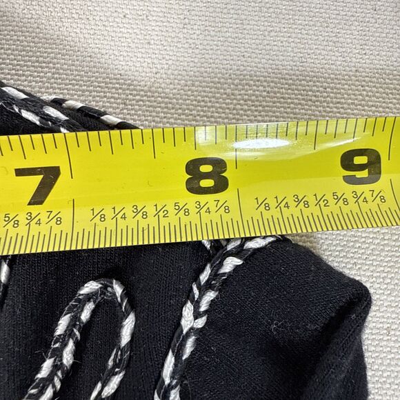 Once Again Womens Blouse Black 3/4 Sleeve Stretch Embroidered Plus 1X - Picture 13 of 16